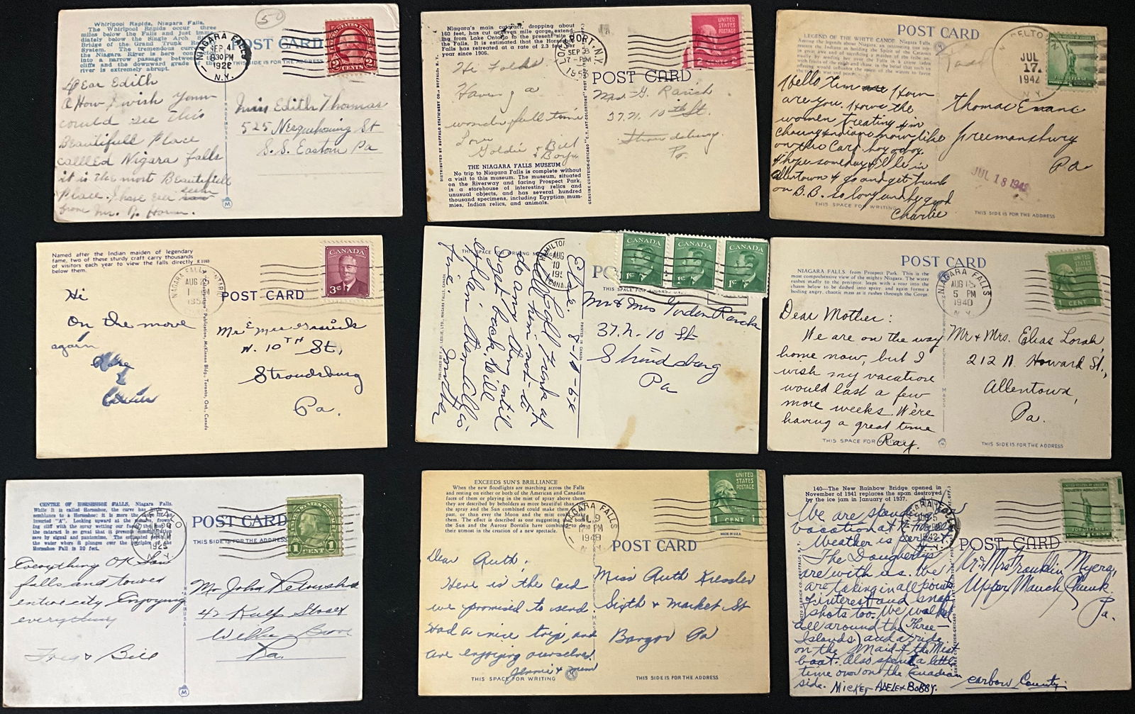 Niagara Falls Vintage Postcard Collection, 1928-1968 - 4