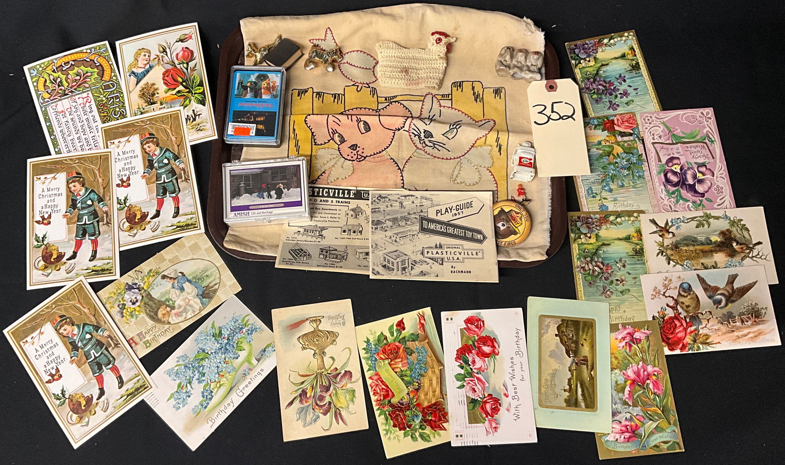 Vintage Postcards, Plasticville Literature, and Miniature Collectibles, c. 1900-1960 (1 of 4)