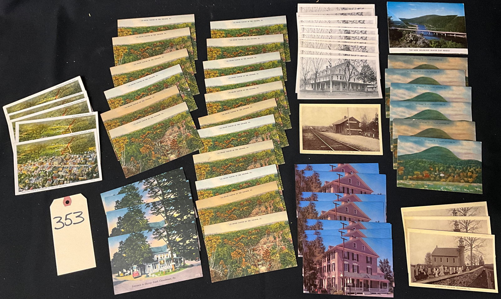 Pocono Mountains, Pennsylvania, Vintage Postcard Collection, Circa 1930s-1960s (1 of 4)