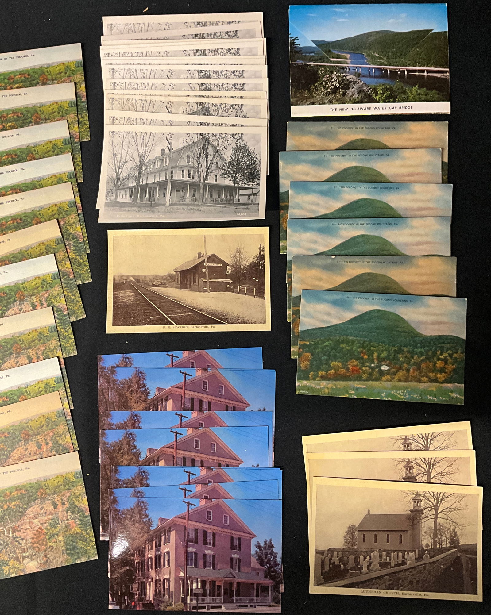 Pocono Mountains, Pennsylvania, Vintage Postcard Collection, Circa 1930s-1960s - 2