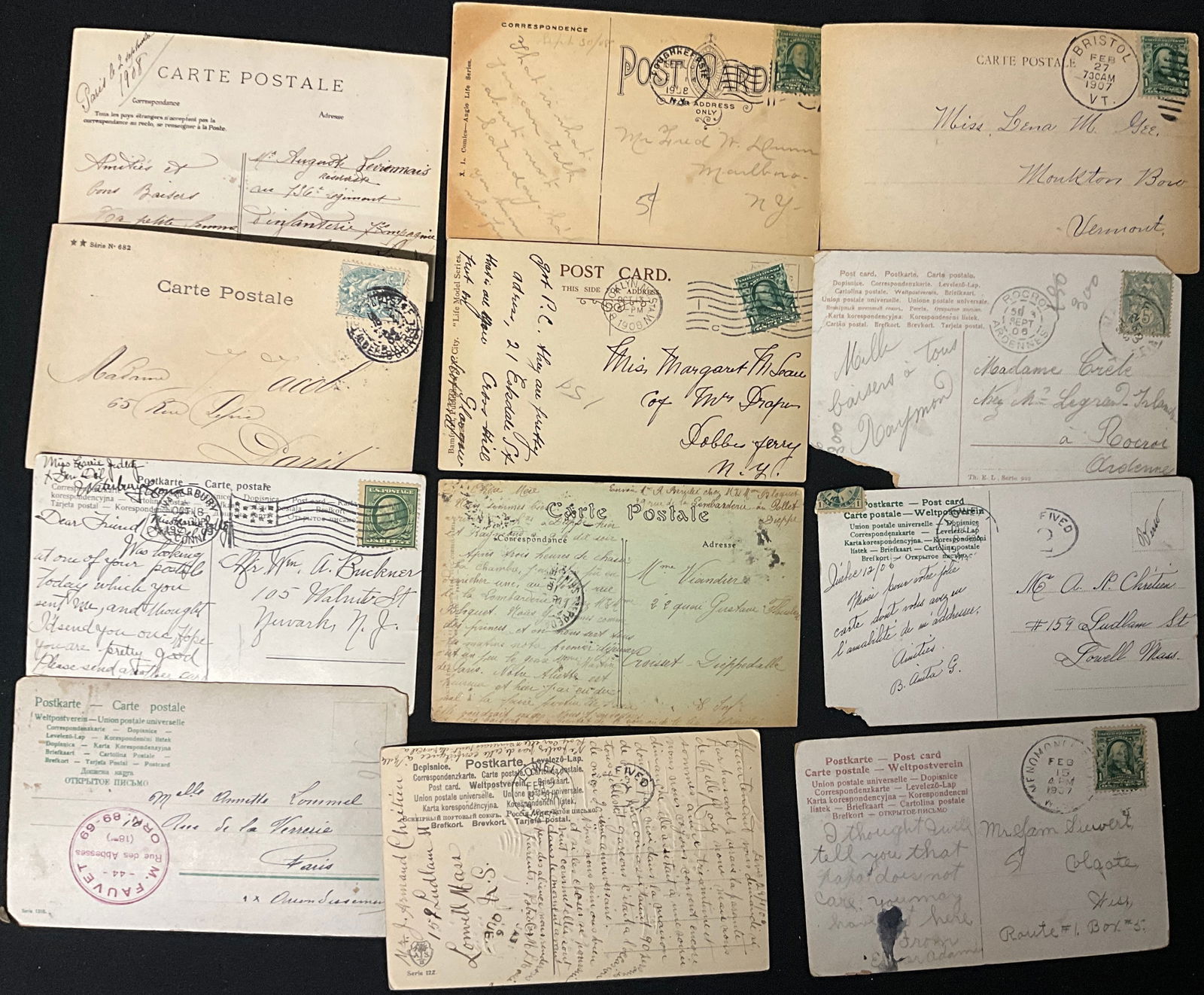 Romantic and Sentimental Antique Postcards - 4