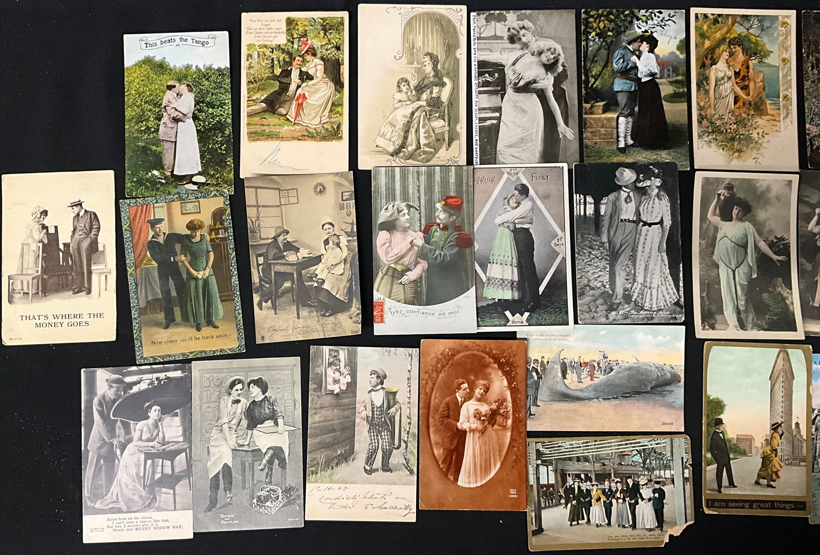 Early 20th Century Postcard Collection, RPPC and Lithographs - 3
