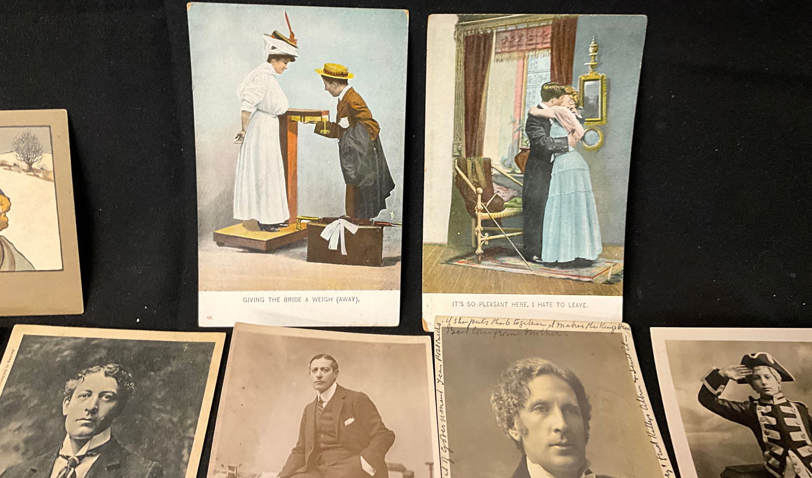 Edwardian Era Postcard Collection, Theatrical RPPCs and French Series - 5