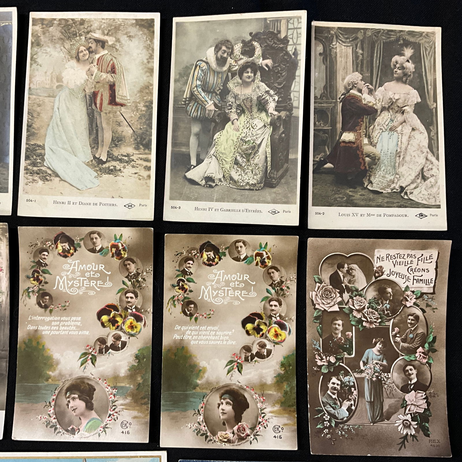 French Historical Romance and Belle Epoque Postcard Collection - 4