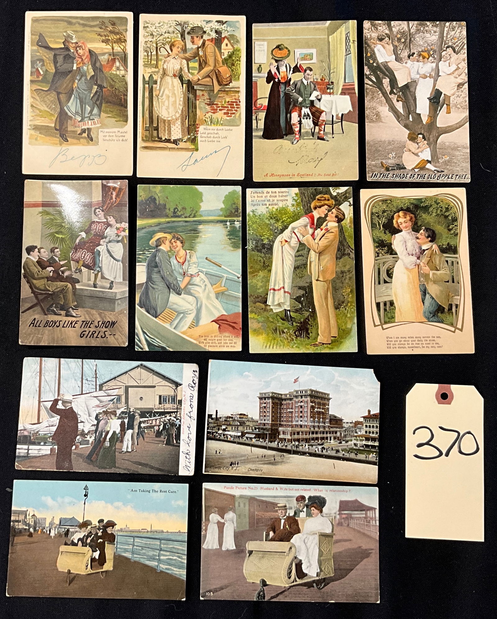 Atlantic City and Edwardian Romance, Vintage Postcards, 1905-1915 - 2