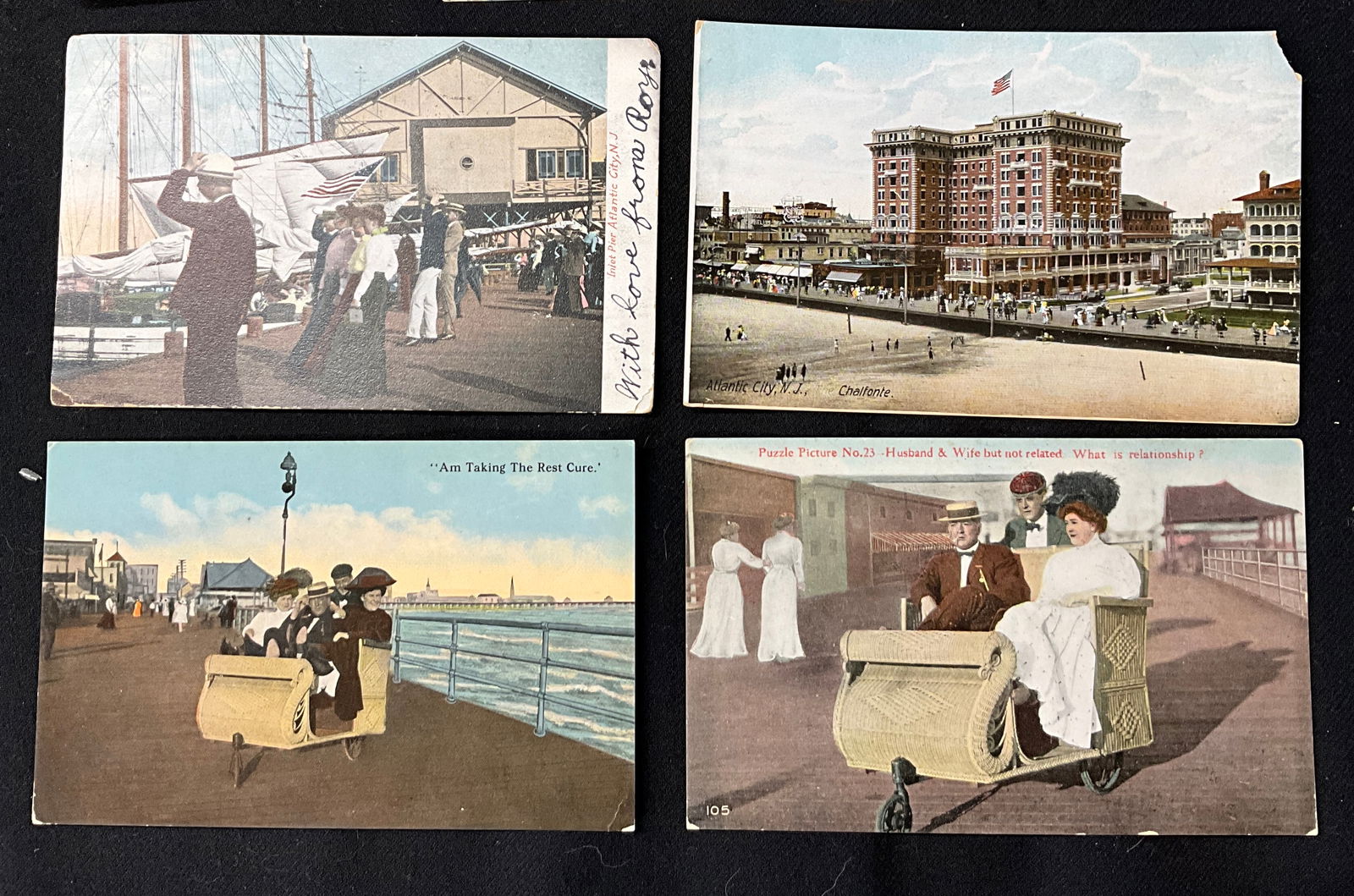 Atlantic City and Edwardian Romance, Vintage Postcards, 1905-1915 - 4