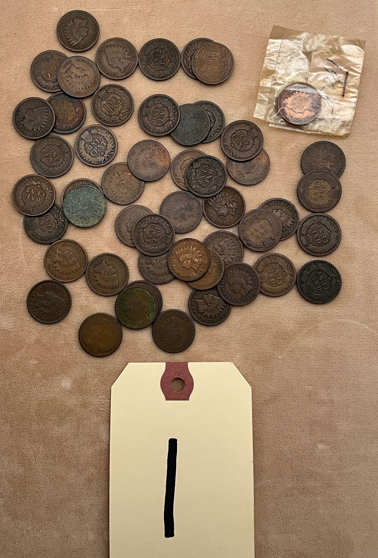 50 PCS. United States Indian Head Cents (1 of 2)