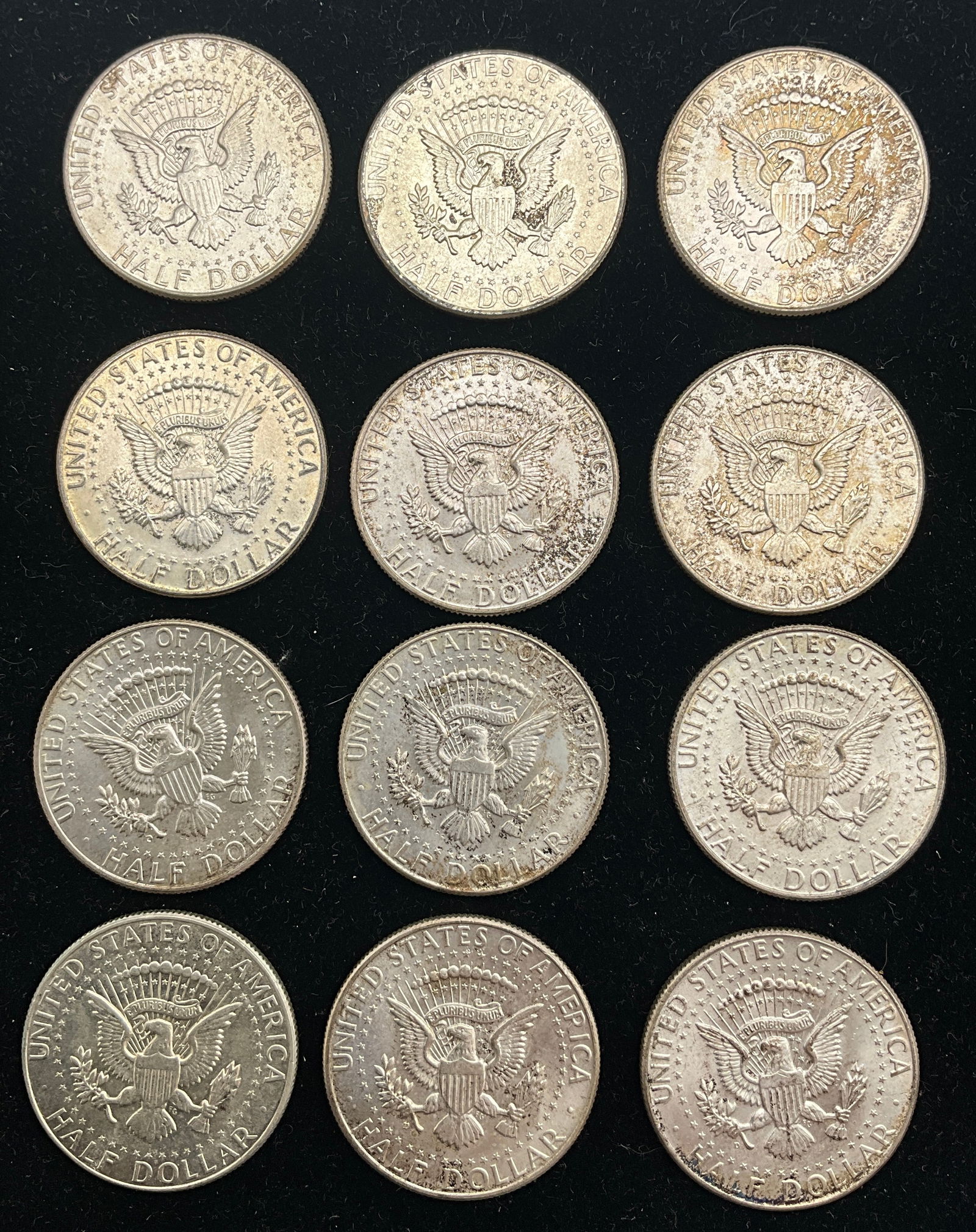 US 1964 Kennedy Half Dollars, 90% Silver, KM-202 - 3