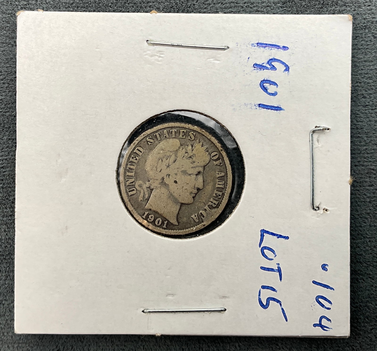 US 1901 Barber Dime, Silver, KM-113 - 2