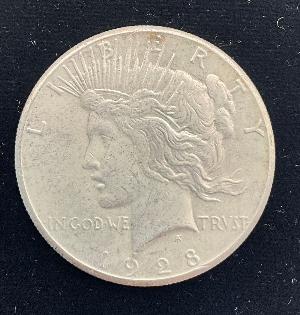 US 1928 Peace Dollar, Silver - 2