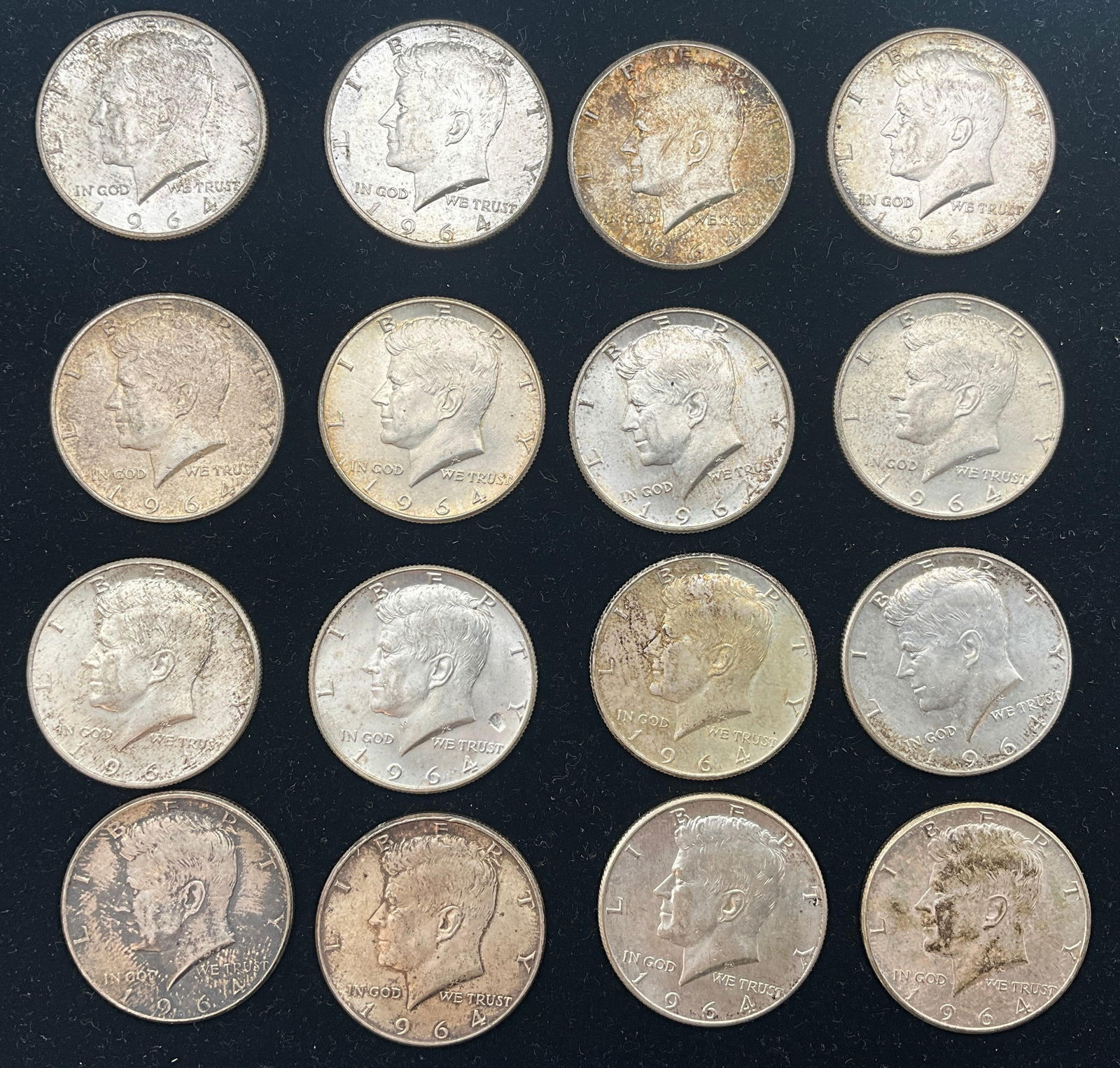 US 1964 Half Dollars, 90% Silver, KM-202 - 2