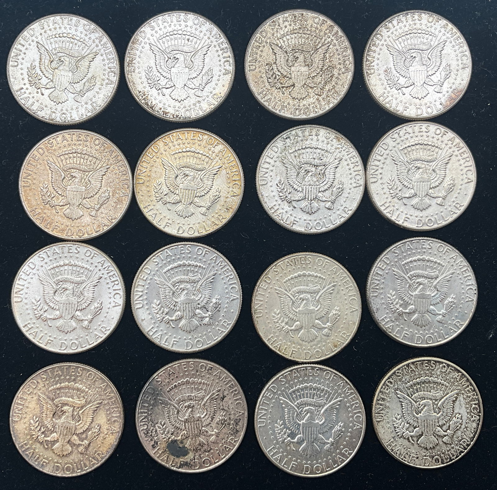 US 1964 Half Dollars, 90% Silver, KM-202 - 3