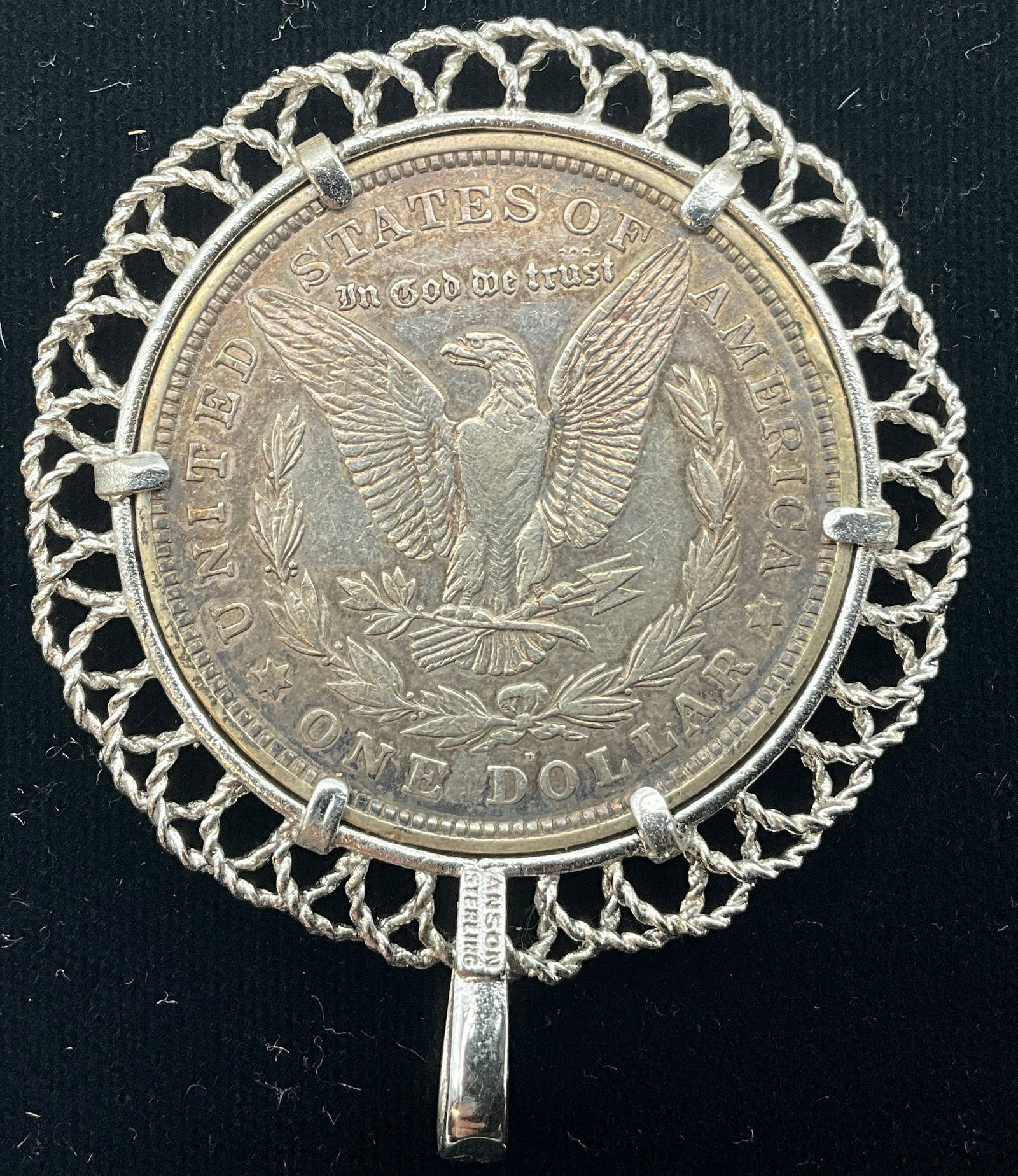 US 1921-D Morgan Silver Dollar, Silver, KM-110 - 3