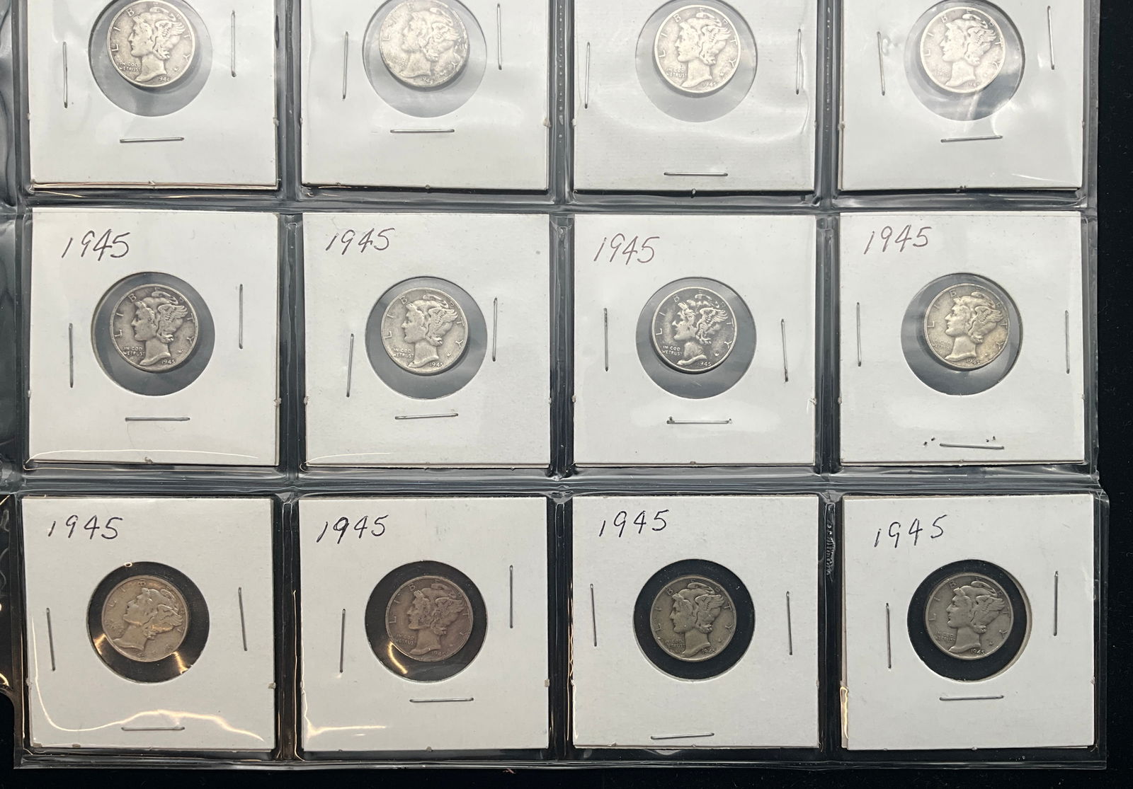 US 1940-1945 Mercury Dimes, Silver, KM-140 - 3