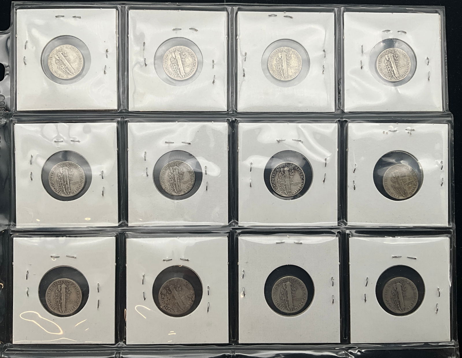 US 1940-1945 Mercury Dimes, Silver, KM-140 - 4