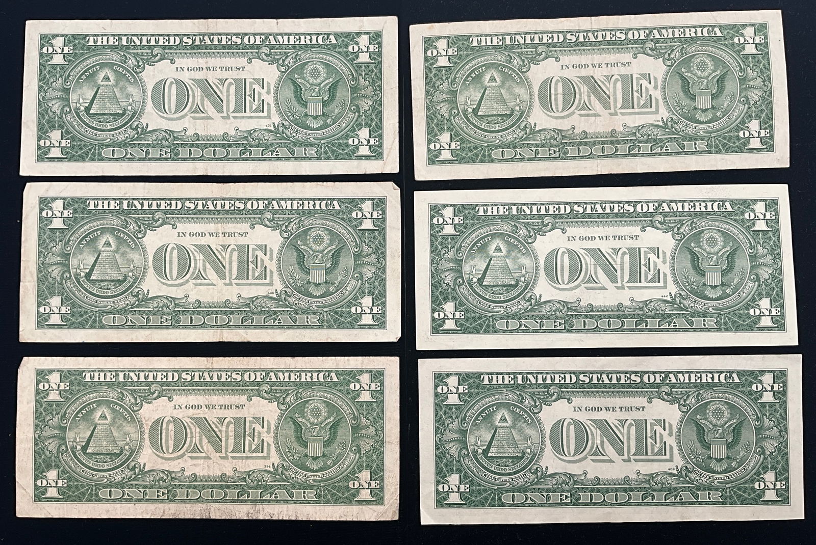 US 1957-1957B $1 Silver Certificates, Blue Seal - 3