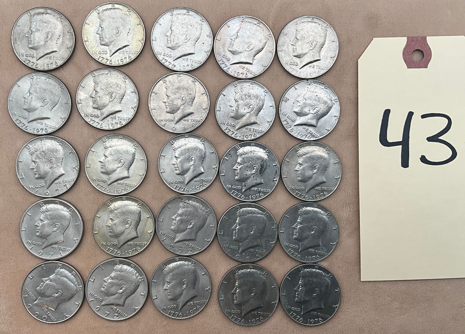 US 1971-1990 Kennedy Half Dollars, Copper-Nickel Clad, KM-202/205 (1 of 3)