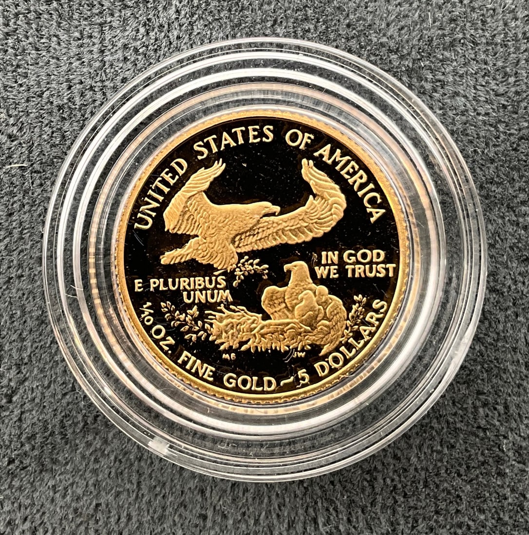 US 1988-P $5 Gold American Eagle, 1/10 oz Proof - 3
