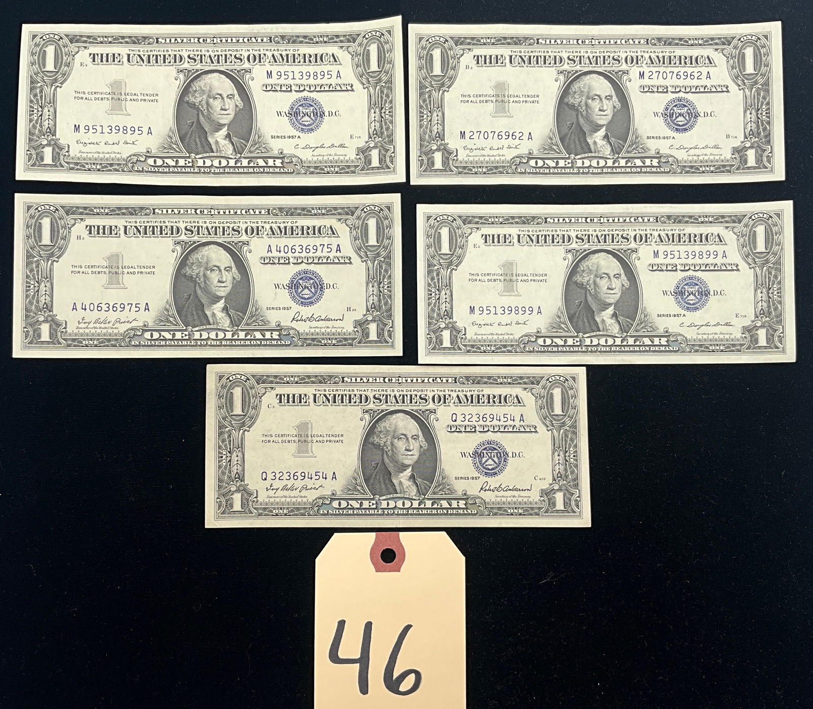 US 1957 and 1957 A $1 Silver Certificates (1 of 3)