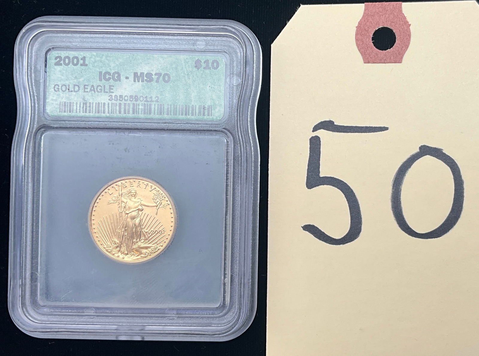 US 2001 $10 American Gold Eagle, ICG MS70 (1 of 3)