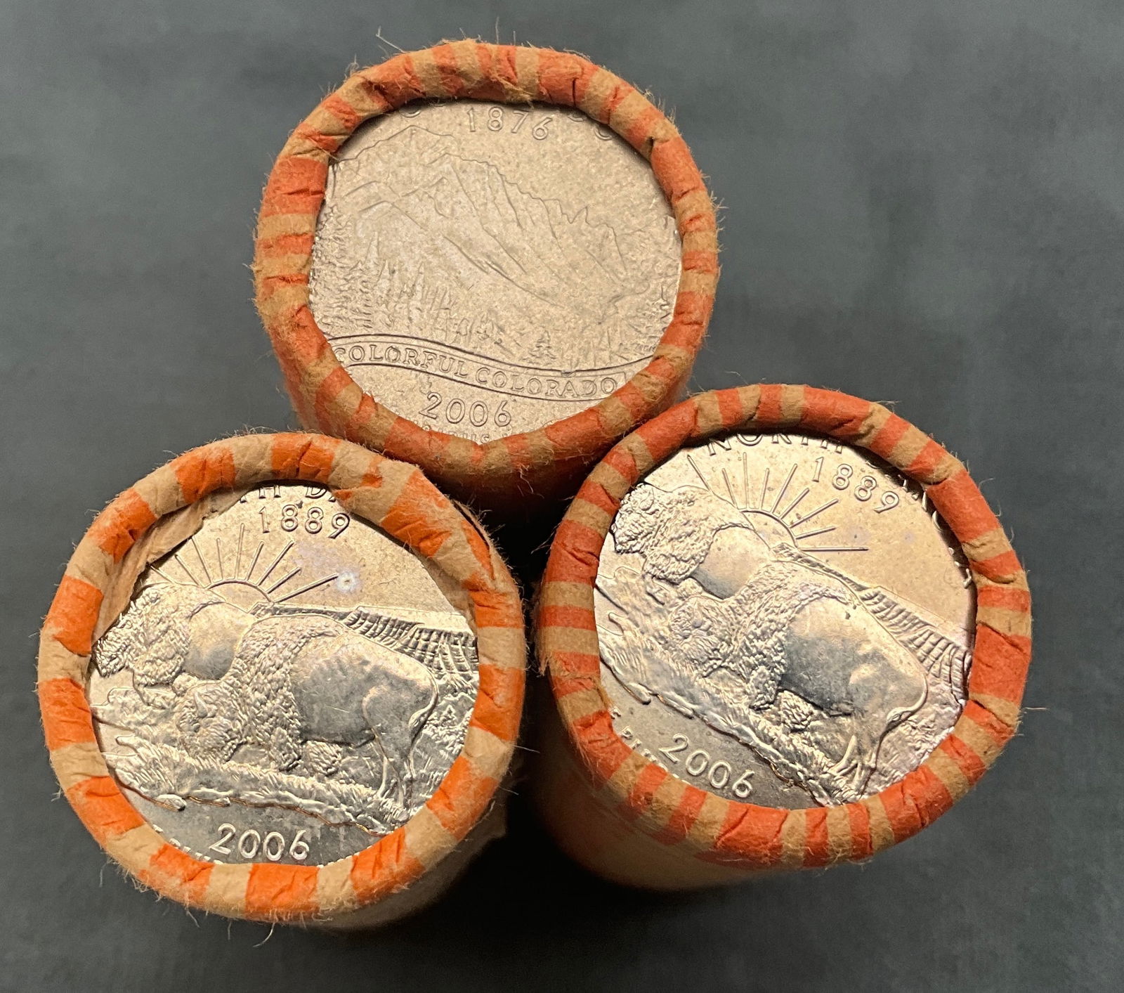 US 2006 Quarter Trio, Copper-Nickel Clad, KM# 383/384 - 2