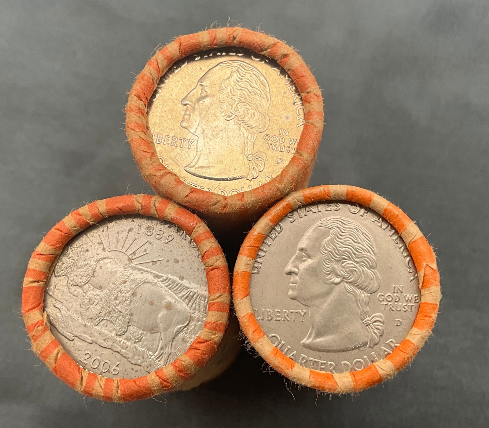 US 2006 Quarter Trio, Copper-Nickel Clad, KM# 383/384 - 3