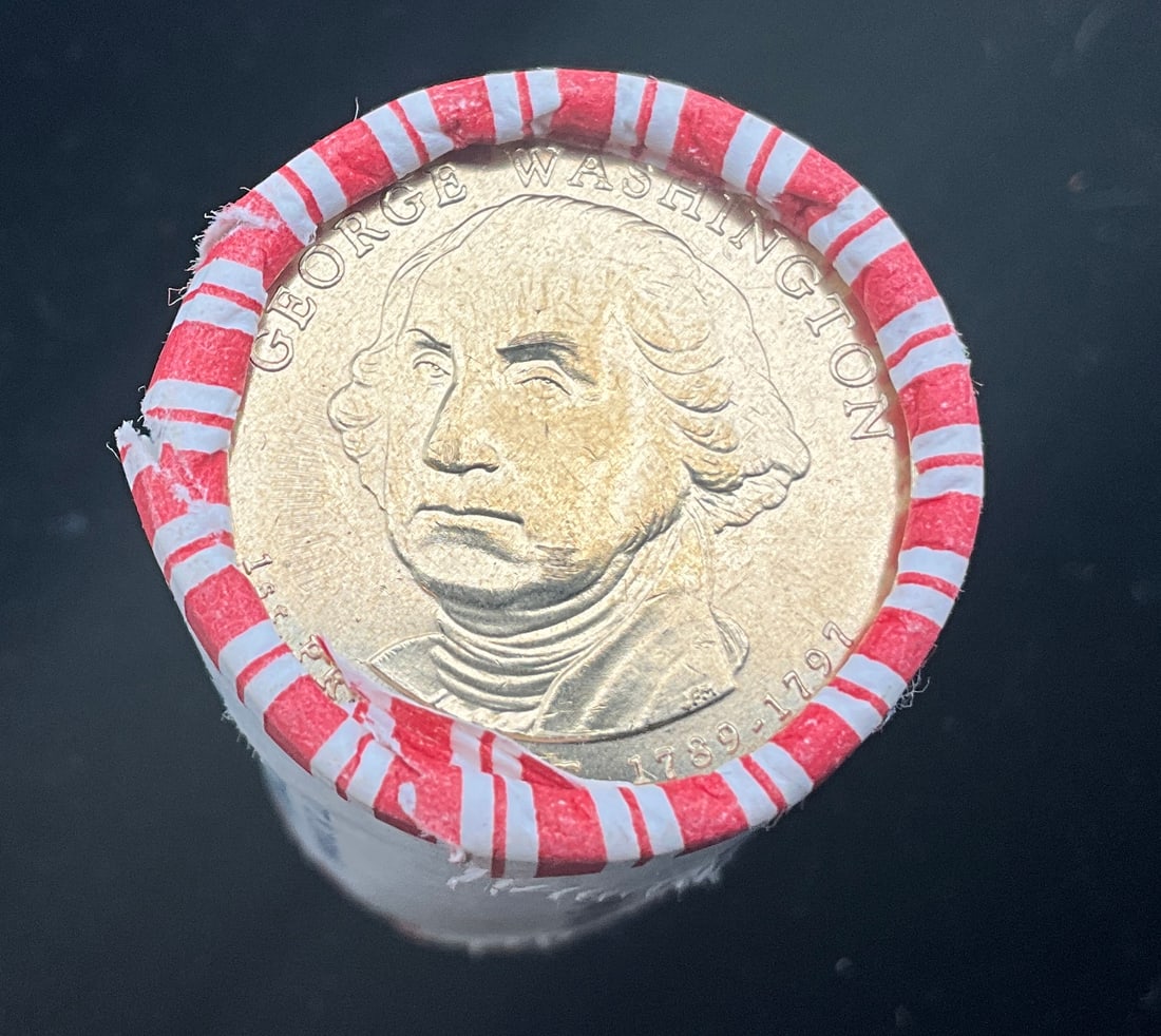 US 2007 $1 George Washington, Manganese-Brass, KM-401, Roll of 25 - 3