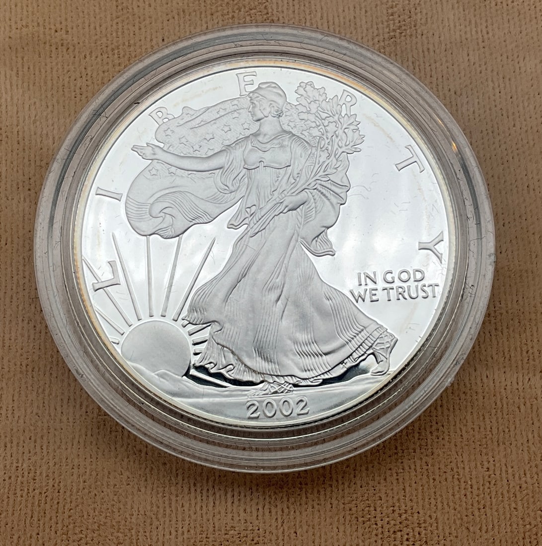 US 2002-W American Silver Eagle, .999 Silver, Proof - 2