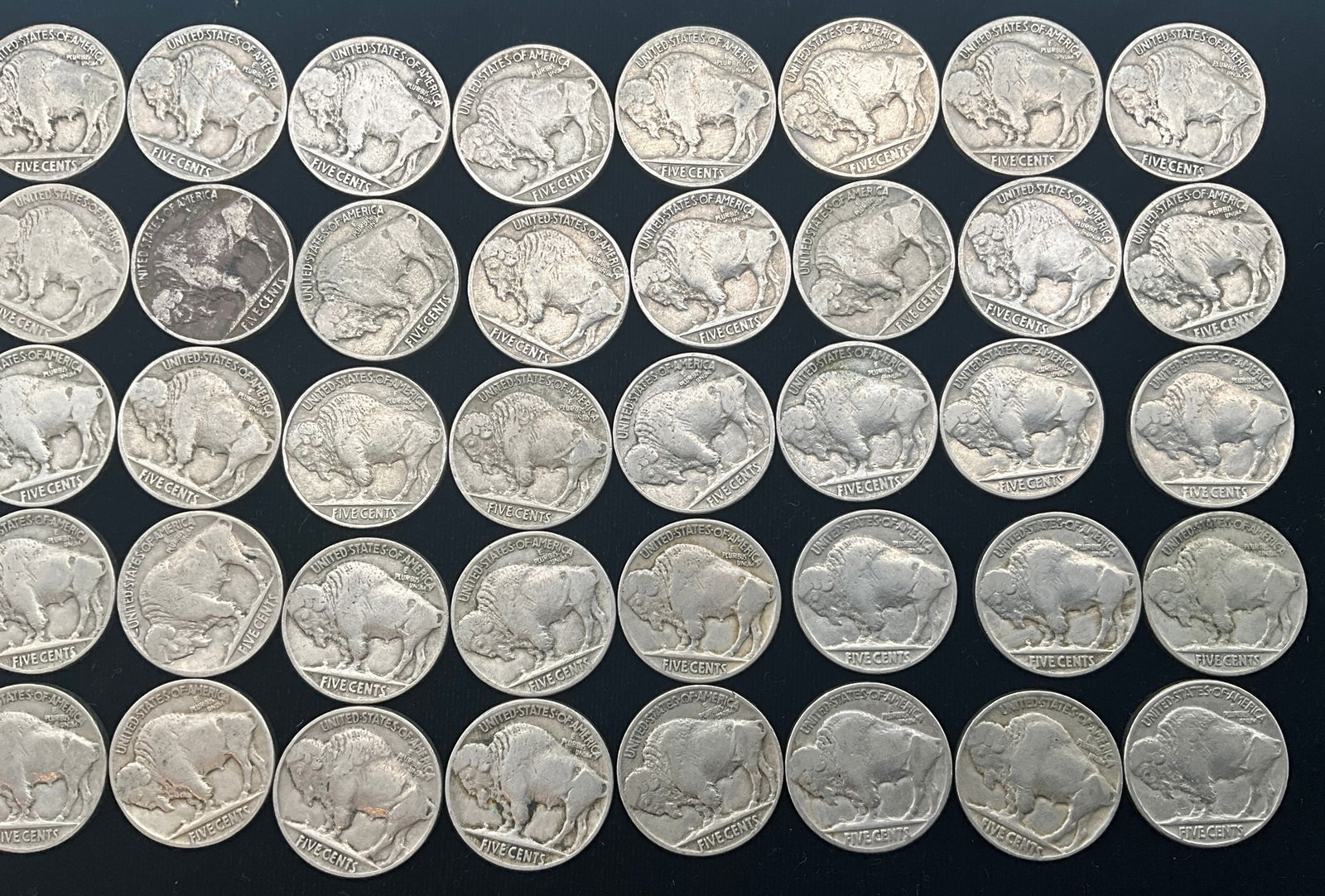 US 1930-1937 Buffalo Nickels, Cupro-Nickel, 50 Pcs, KM-134 - 4