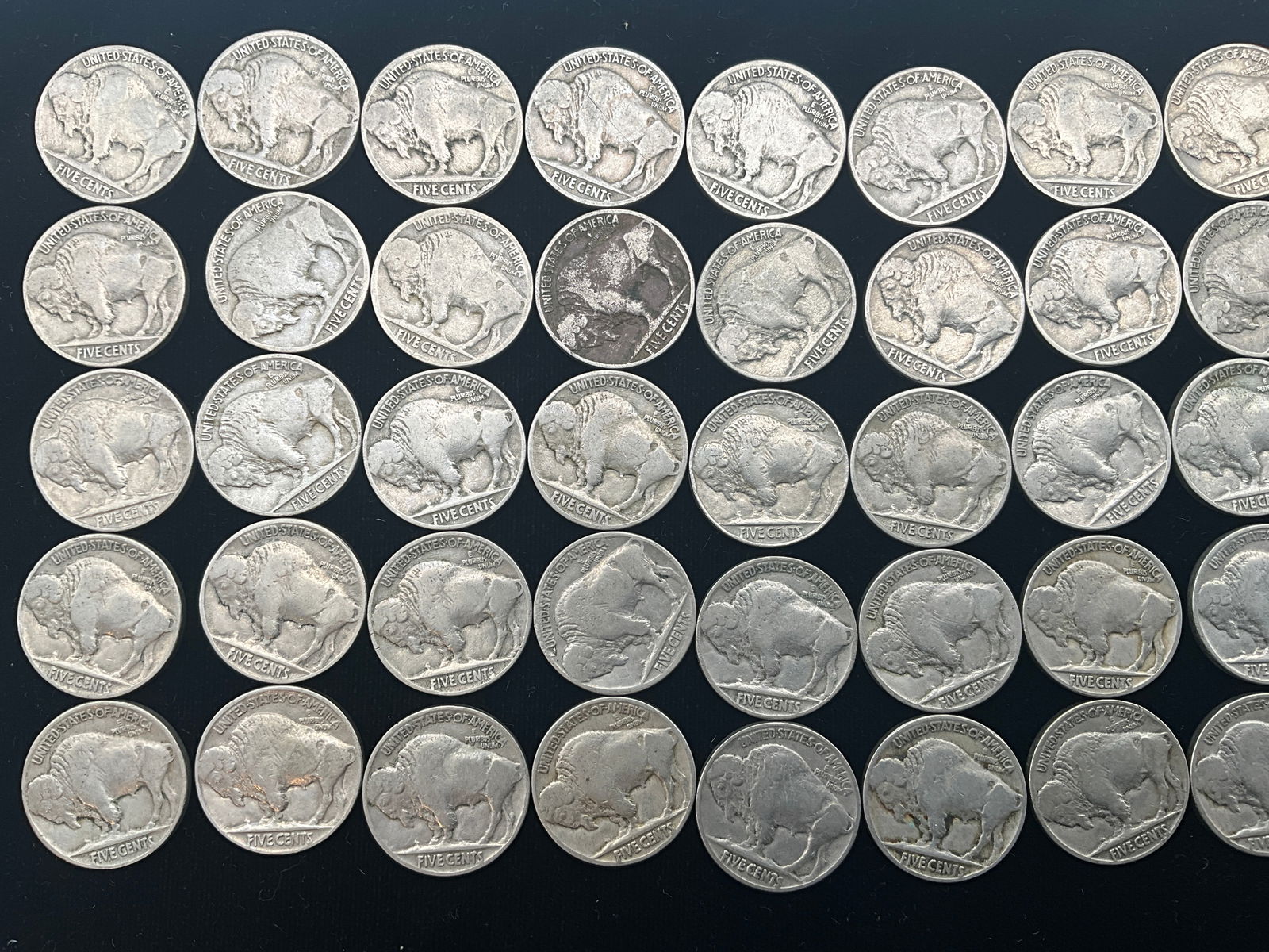 US 1930-1937 Buffalo Nickels, Cupro-Nickel, 50 Pcs, KM-134 - 5