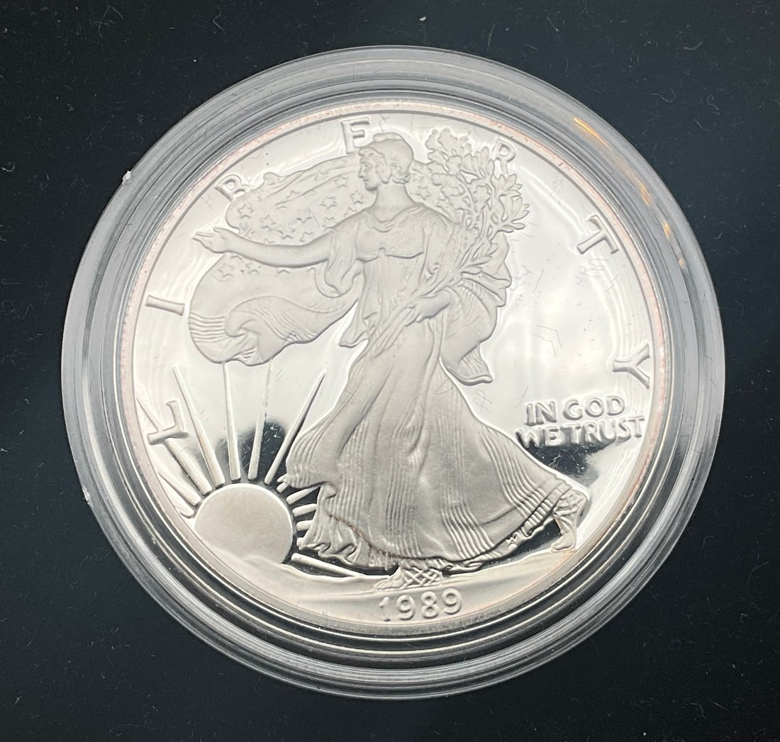 US 1989-S American Silver Eagle, Silver, KM-219 - 2