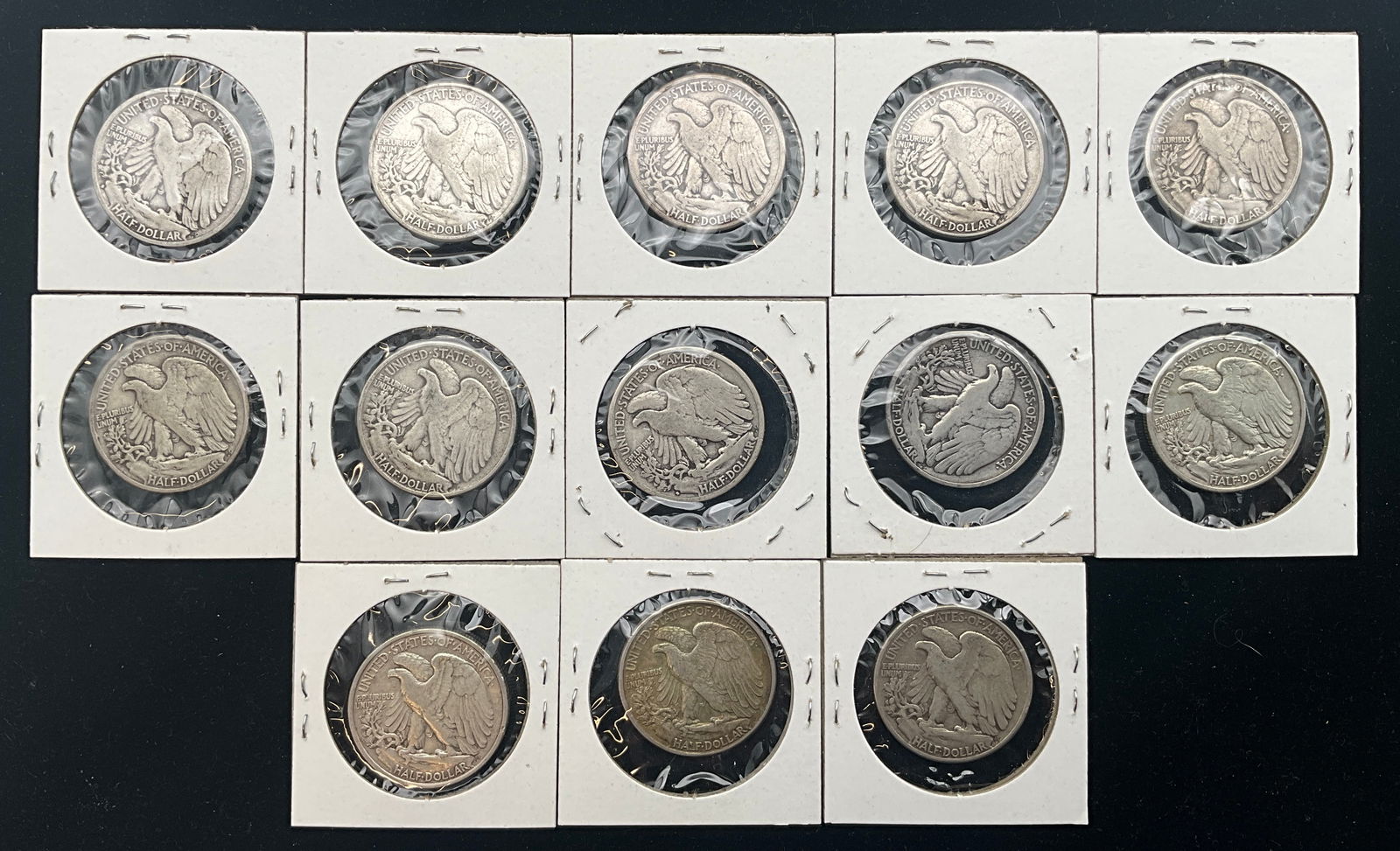 US 1929-1945 Walking Liberty Half Dollar Collection, 90% Silver - 3