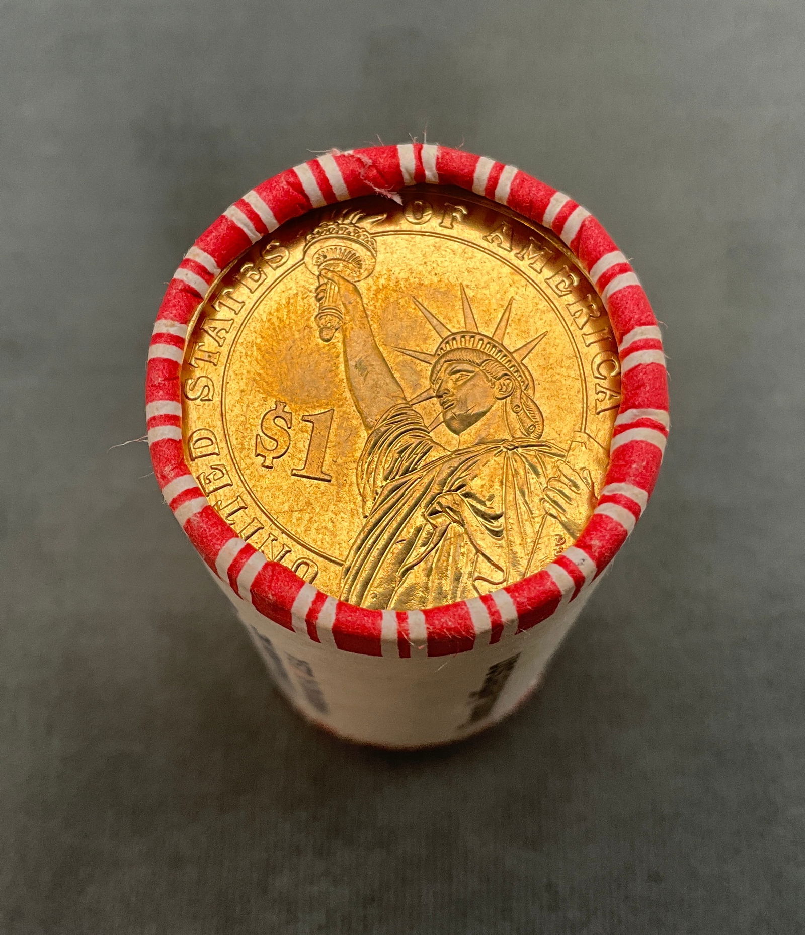 US 2007 Thomas Jefferson Presidential $1 Roll, Manganese-Brass - 3