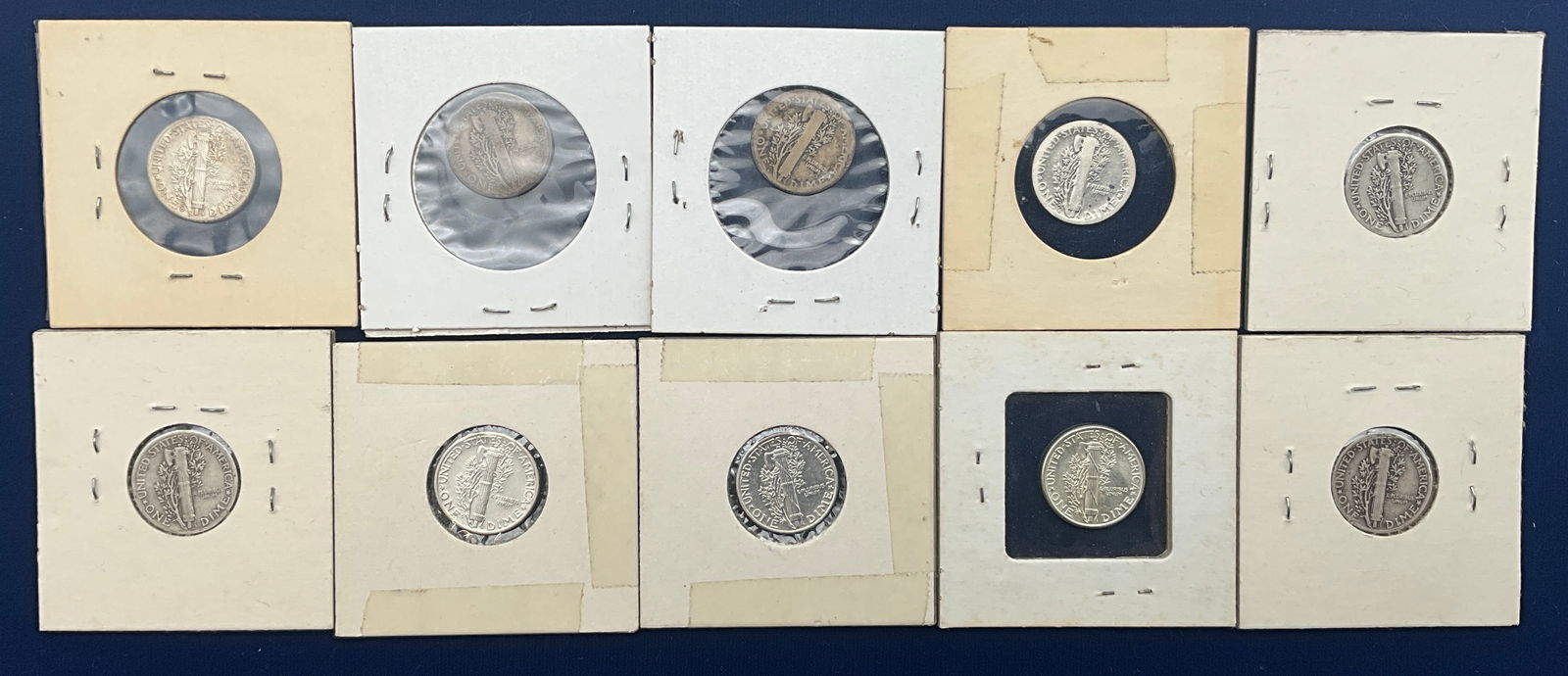 US 1917-1944 Mercury Dime Collection, Silver, KM-140 - 3