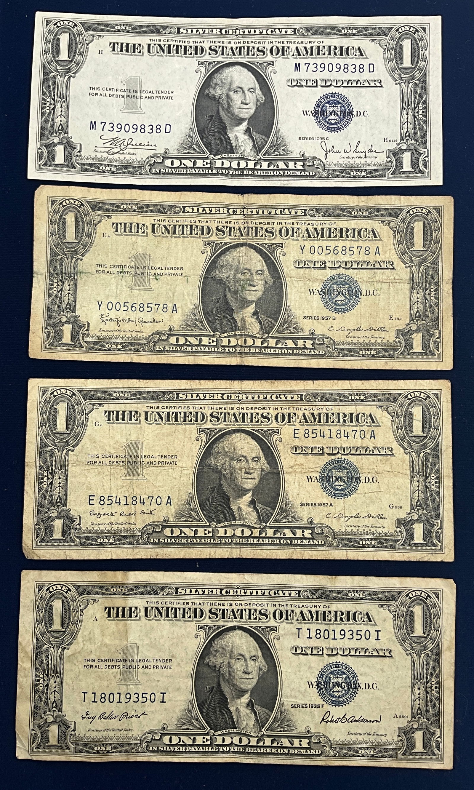 US 1935-1957 $1 Silver Certificates, Paper, A Collection of Banknotes - 2