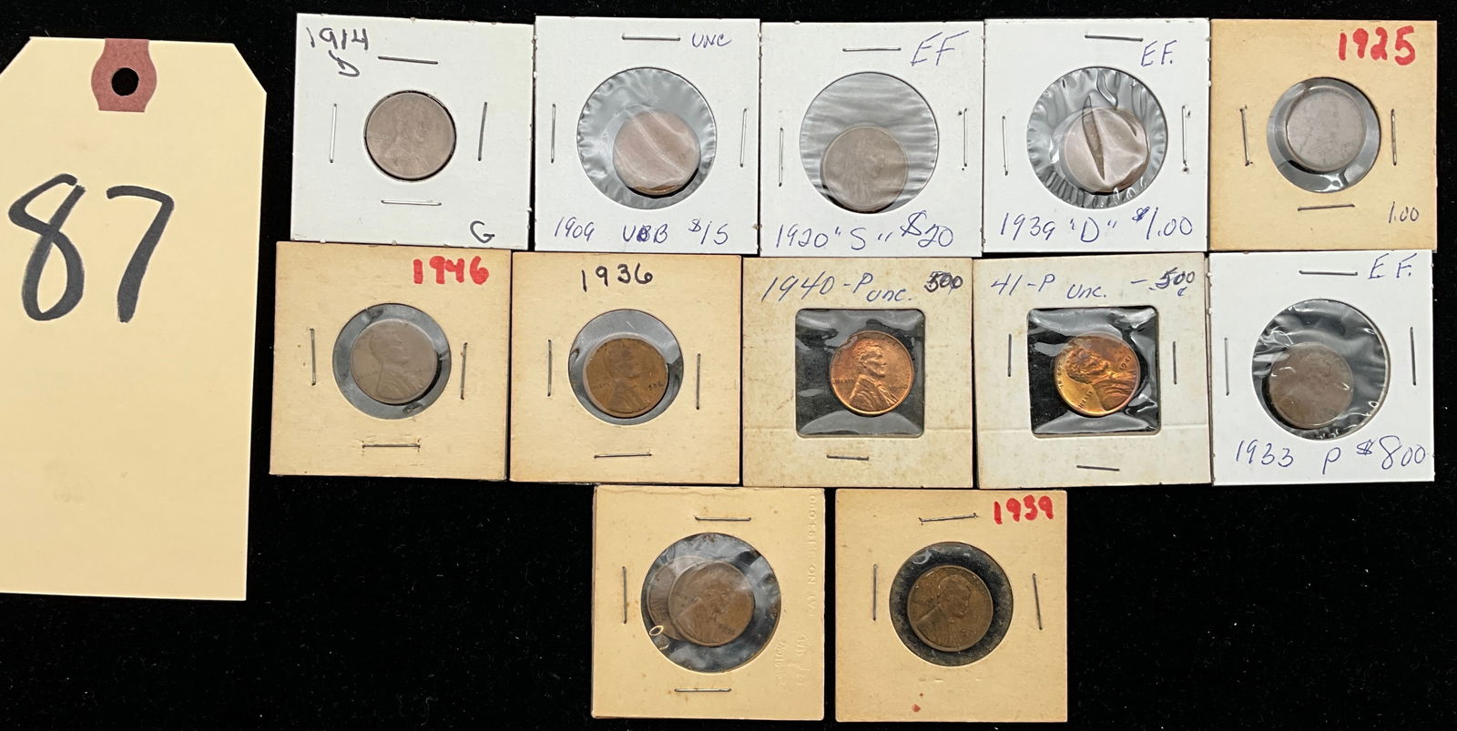 US 1909-1946 Lincoln Wheat Cent Collection, Bronze (1 of 5)