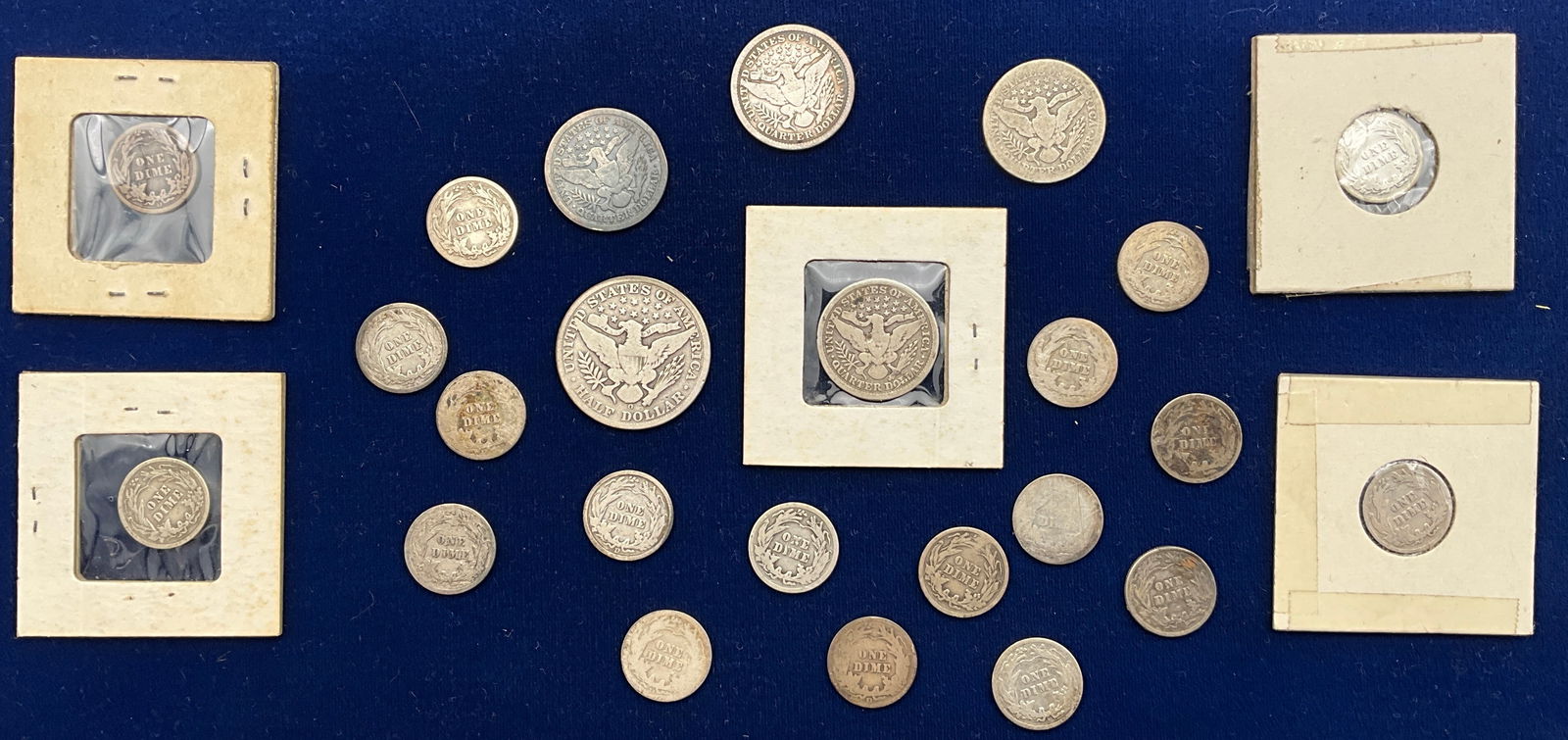 US 1898-1916 Barber Silver Coinage, Silver, A Lot of Coins - 3