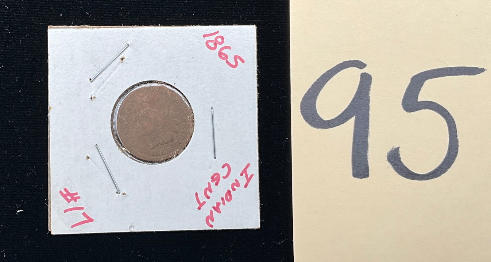 US 1865 Indian Head Cent, Copper, KM-90a (1 of 3)