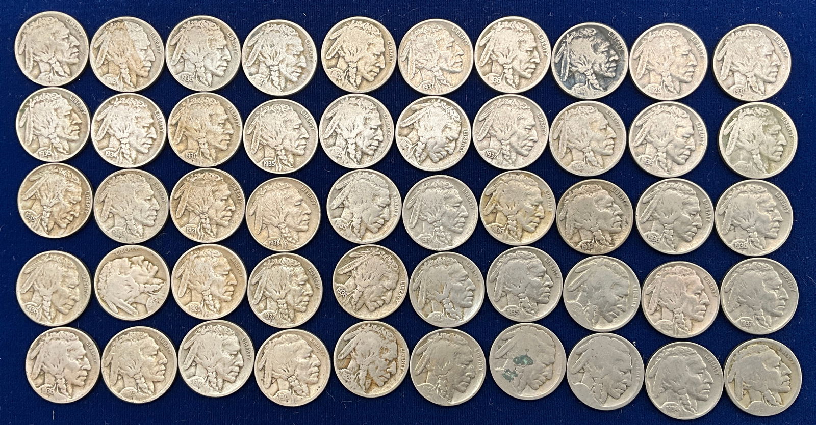 US 1916-1937 Buffalo Nickel Collection, Cupro-Nickel, KM-134 - 2