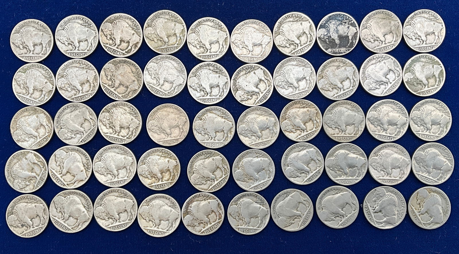 US 1916-1937 Buffalo Nickel Collection, Cupro-Nickel, KM-134 - 3