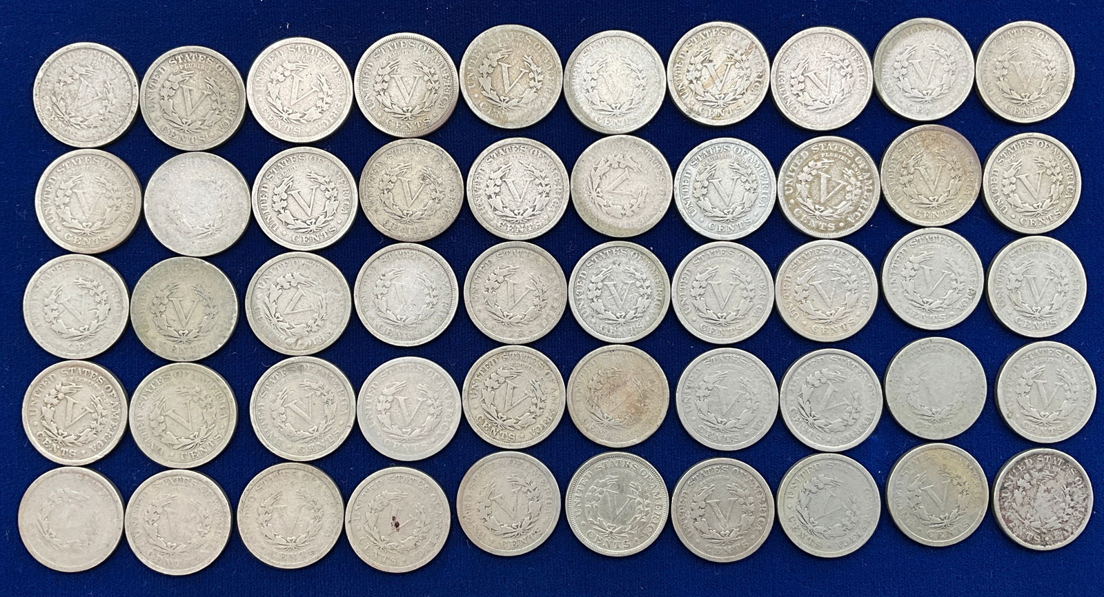 A Lot of US 1901-1912 5 Cents, Copper-Nickel, KM-112 - 3