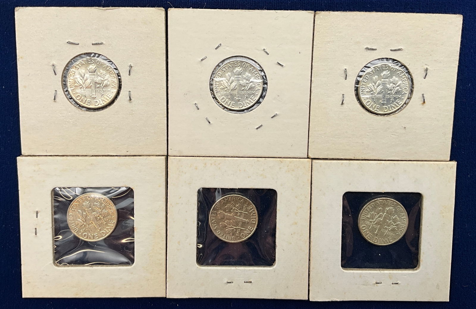 US 1946-1964 Roosevelt Dime Collection, Silver, KM-195 - 6