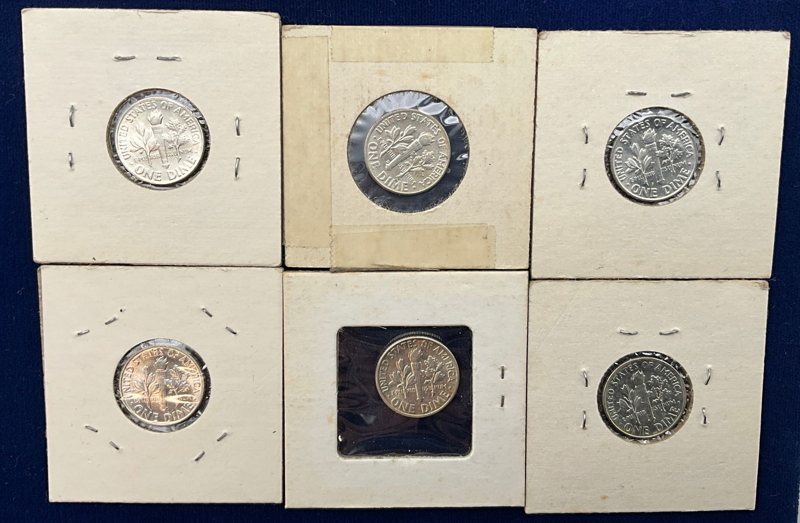 US 1946-1964 Roosevelt Dime Collection, Silver, KM-195 - 7