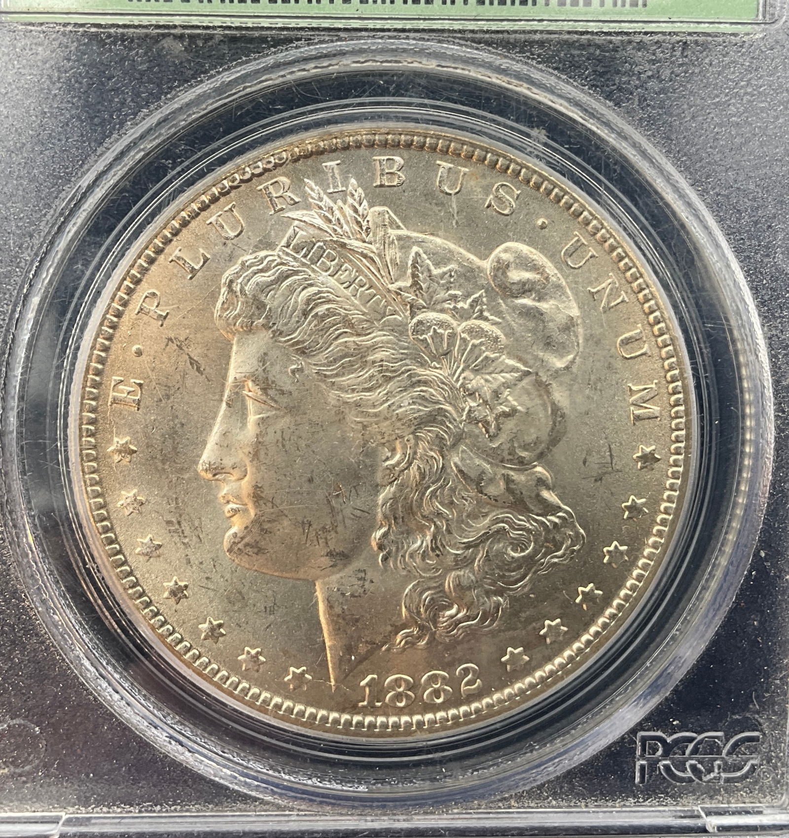 US 1882-CC Morgan Dollar, Silver, KM-110, PCGS MS63 - 3