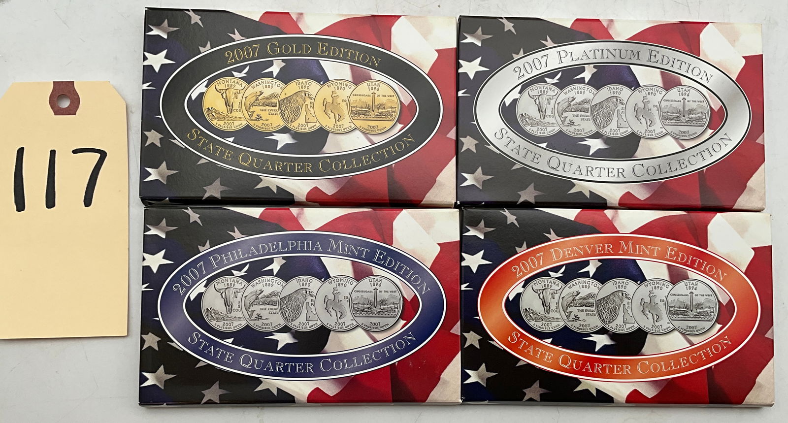 US 2007 State Quarter Collection, Gold and Platinum Layered, BU (1 of 3)