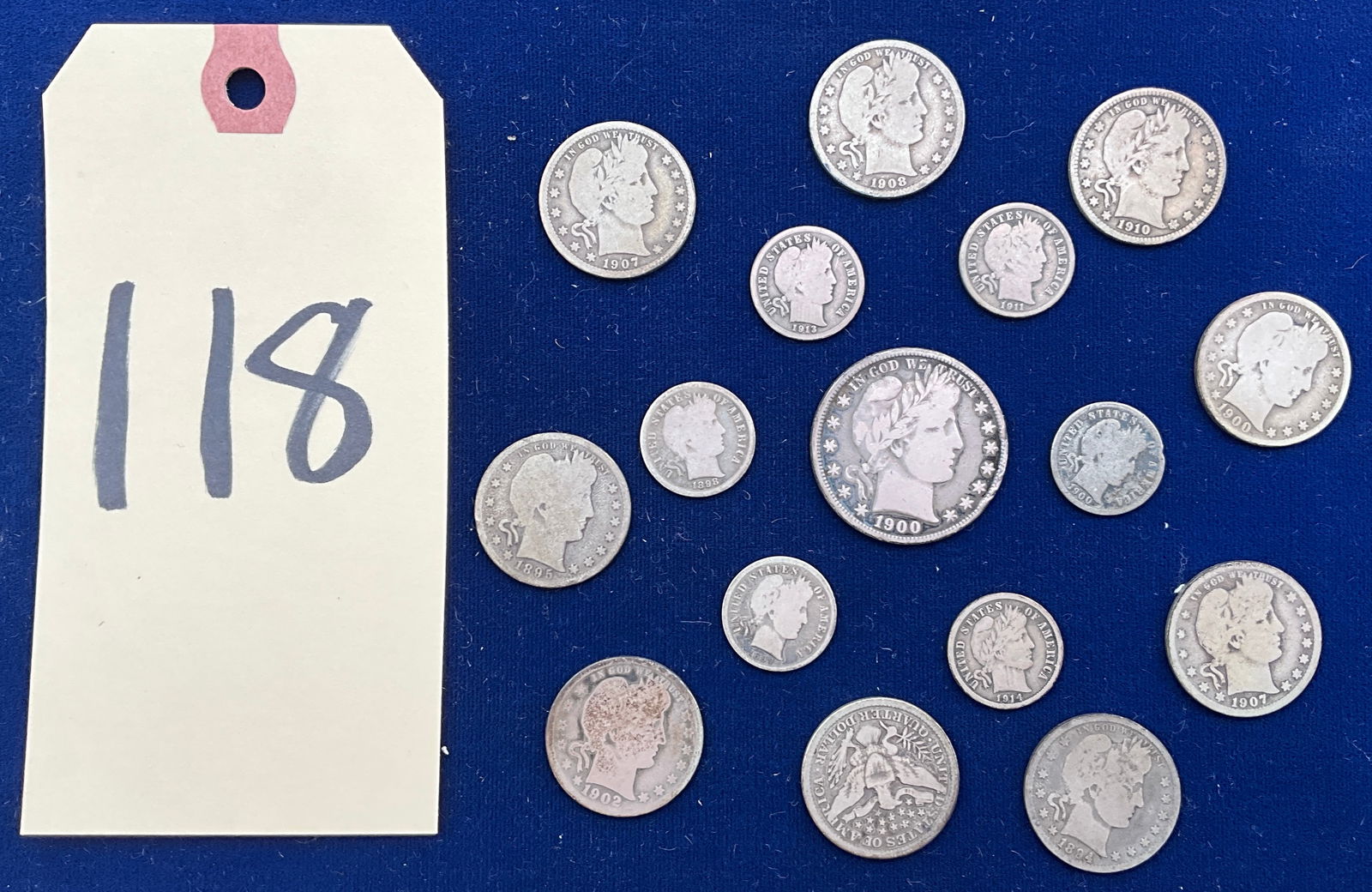 US 1894-1914 Barber Silver Coinage Collection (1 of 3)
