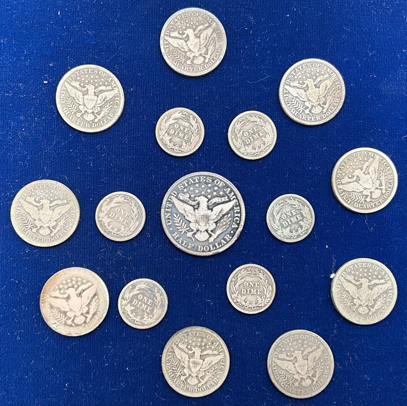 US 1894-1914 Barber Silver Coinage Collection - 3