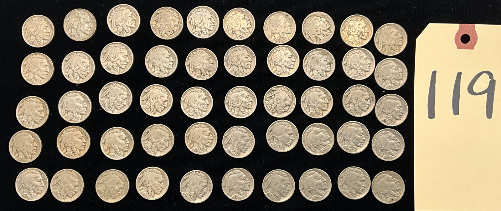 US 1928-1937 Buffalo Nickel Lot, Copper-Nickel, KM-134 (1 of 3)