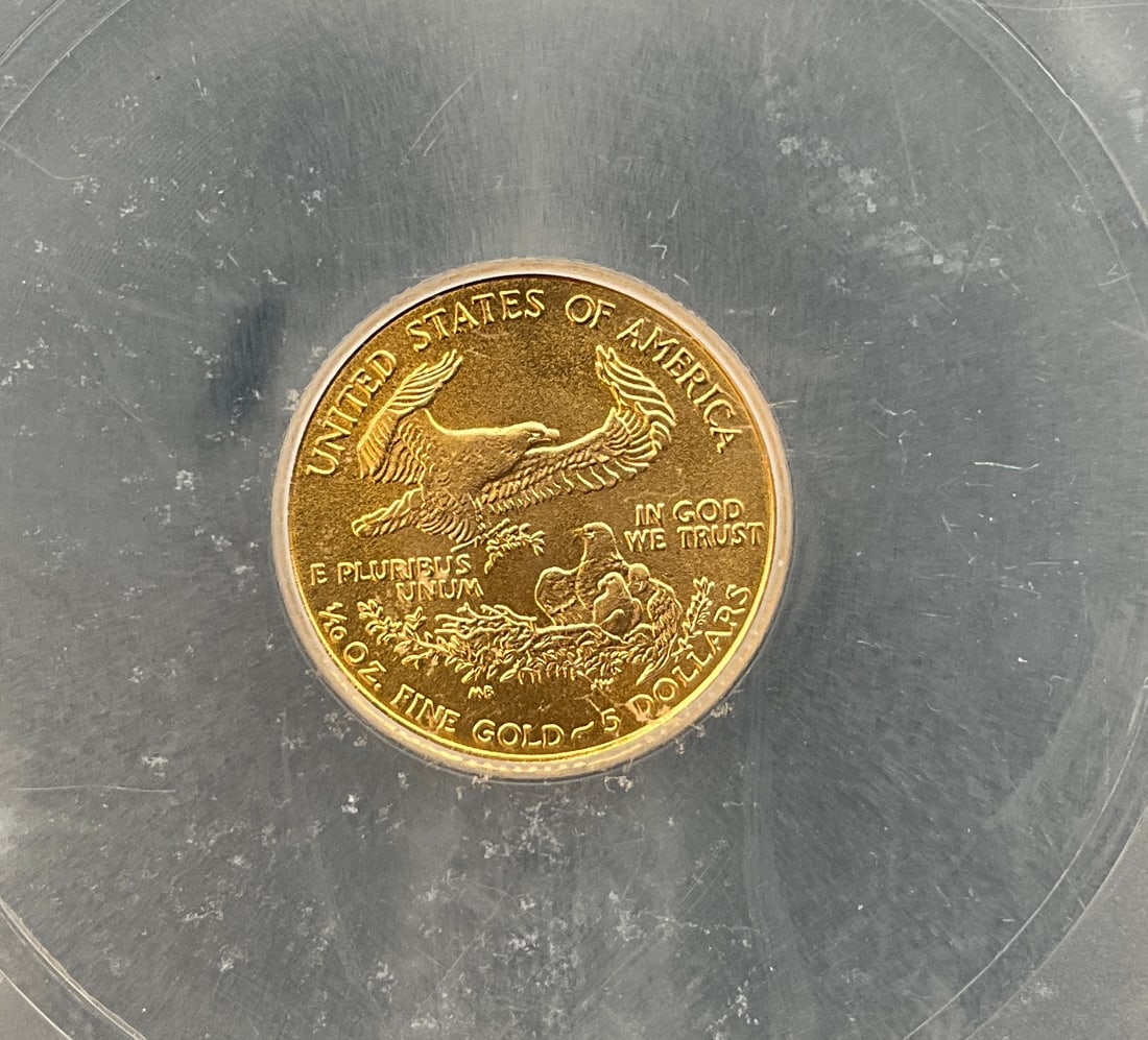 US 2005 $5 Gold Eagle, Gold, KM-216, ICG MS70 - 5