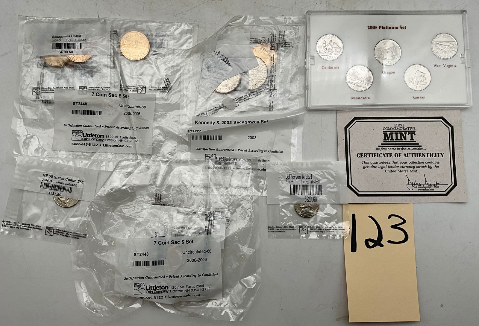 US 2000-2006 Uncirculated Coin Collection, Base Metal (1 of 3)